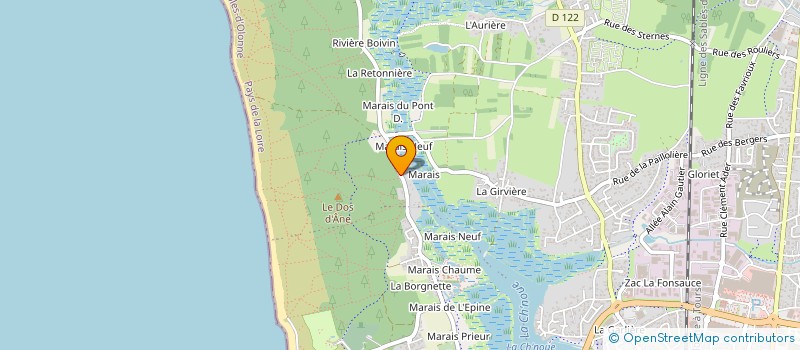 localisation de l'entreprise ULTIMA à LES SABLES D'OLONNE