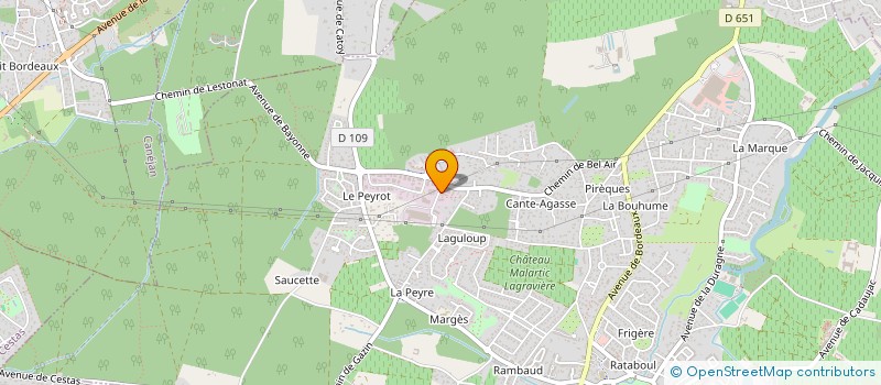 localisation de l'entreprise ULTIMA  LEOGNAN