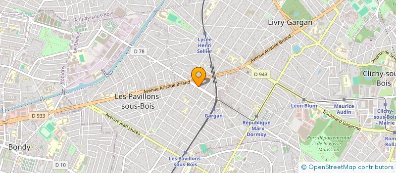 localisation de l'entreprise ULTIMA BAT à LES PAVILLONS-SOUS-BOIS