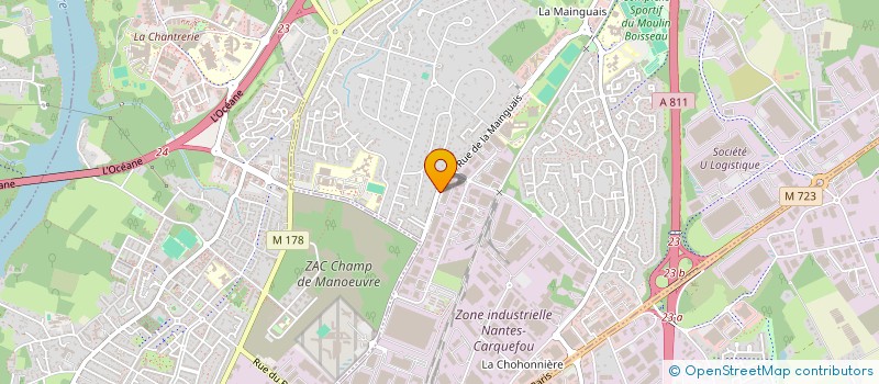 localisation de l'entreprise ULTIMA DISPLAYS FRANCE à CARQUEFOU