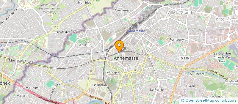 localisation de l'entreprise ULTIMATE BUSINESS IMMOBILIER à ANNEMASSE