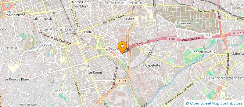 localisation de l'entreprise ULTIMATE FIT' à MARSEILLE
