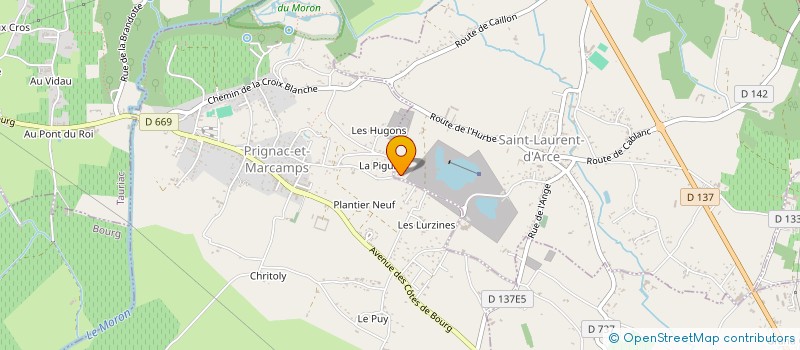 localisation de l'entreprise ULTIMATE GROUP  SAINT LAURENT D ARCE