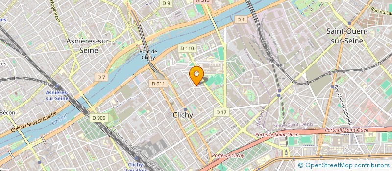 localisation de l'entreprise ULTIMATE IPPON CONSULTING à CLICHY