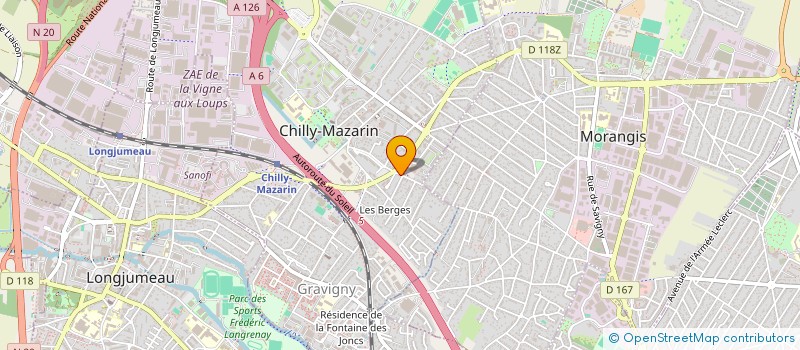 localisation de l'entreprise ULTIMATE PROJECT SERVICES à CHILLY-MAZARIN