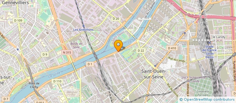 localisation de l'entreprise ULTIMATE STORE.COM à SAINT-OUEN-SUR-SEINE