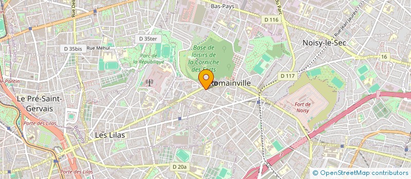 localisation de l'entreprise ULTIME TRANS  ROMAINVILLE