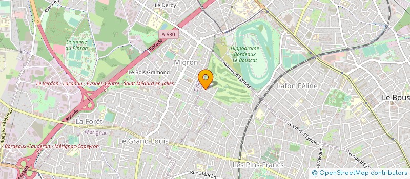 localisation de l'entreprise ULTIMEO INVEST à BORDEAUX