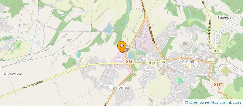 localisation de l'entreprise ULTIMEX  VILLEMOIRIEU