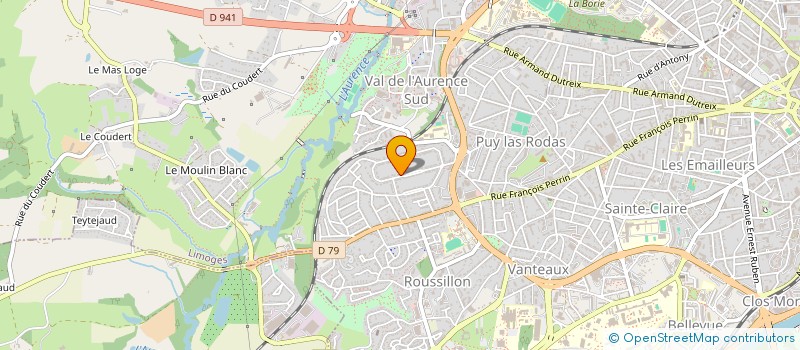 localisation de l'entreprise ULTIMOT à LIMOGES