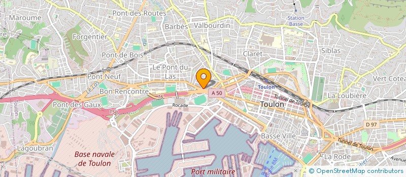localisation de l'entreprise ULTIMTECH à TOULON