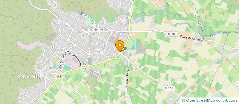 localisation de l'entreprise ULTP&ASSOCIES  COURNONTERRAL