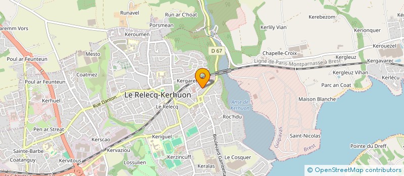 localisation de l'entreprise ULTRA à LE RELECQ-KERHUON