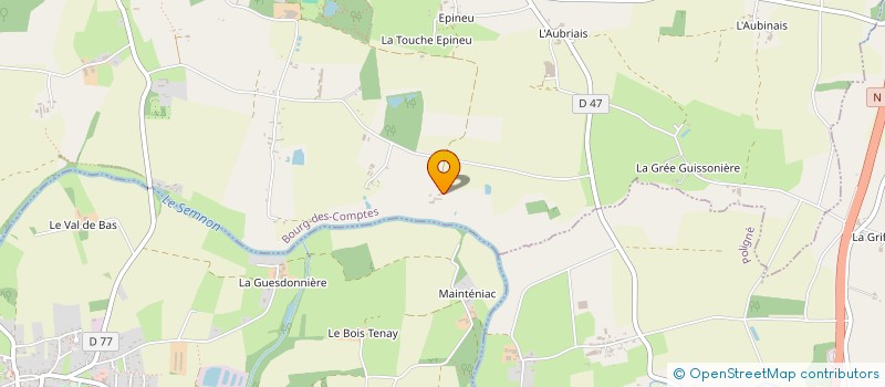 localisation de l'entreprise ULTRA BASSE NORMANDIE  BOURG-DES-COMPTES