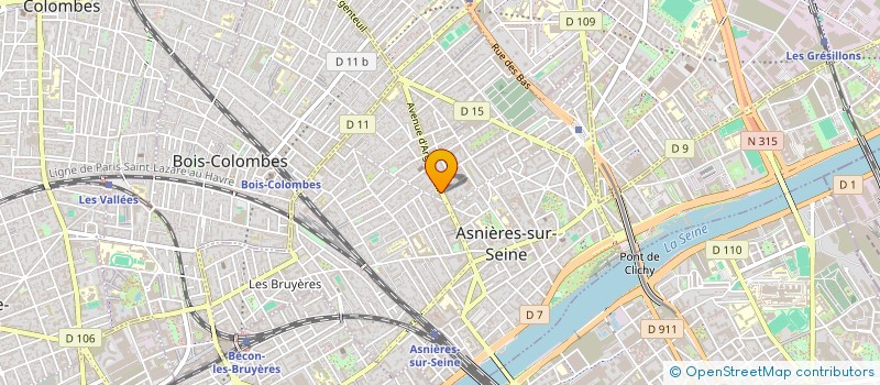 localisation de l'entreprise ULTRA BK PLOMBERIE ET CHAUFFAGE à ASNIERES-SUR-SEINE