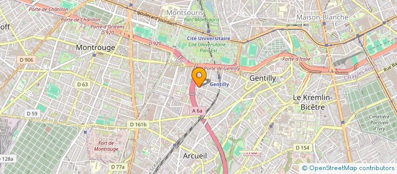 localisation de l'entreprise ULTRA  BLEU  GENTILLY