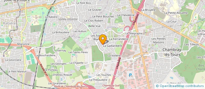 localisation de l'entreprise ULTRA CTHB  CHAMBRAY-LES-TOURS