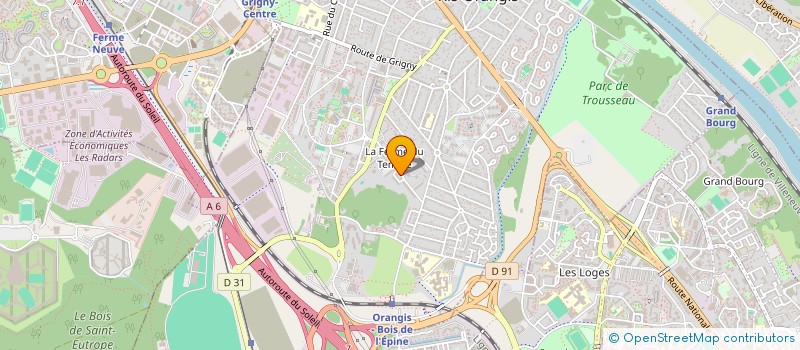 localisation de l'entreprise ULTRA-ELEC à EVRY-COURCOURONNES