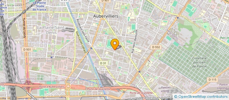 localisation de l'entreprise ULTRA NETT SERVICES à AUBERVILLIERS