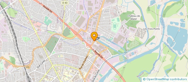 localisation de l'entreprise ULTRA NOVA à ROANNE