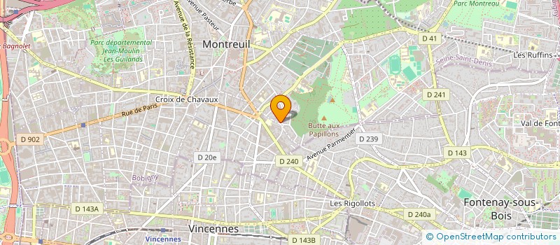 localisation de l'entreprise ULTRA SUAVE à MONTREUIL