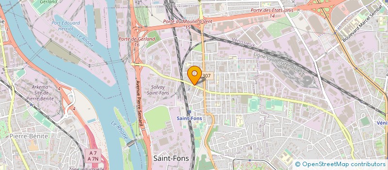 localisation de l'entreprise ULTRA TECH à SAINT-FONS