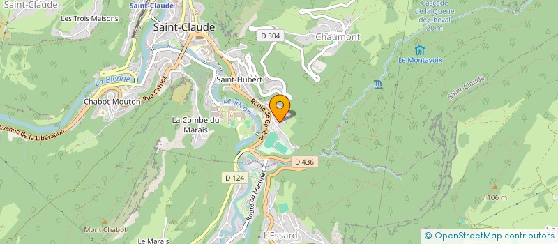 localisation de l'entreprise ULTRA TRAIL DES MONTAGNES DU JURA  SAINT-CLAUDE