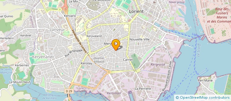 localisation de l'entreprise ULTRA VIOLET  LORIENT