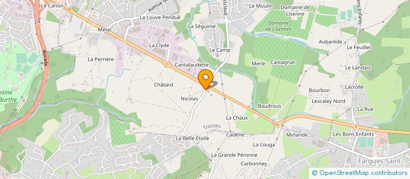 localisation de l'entreprise ULTRACOM FRANCE  TRESSES