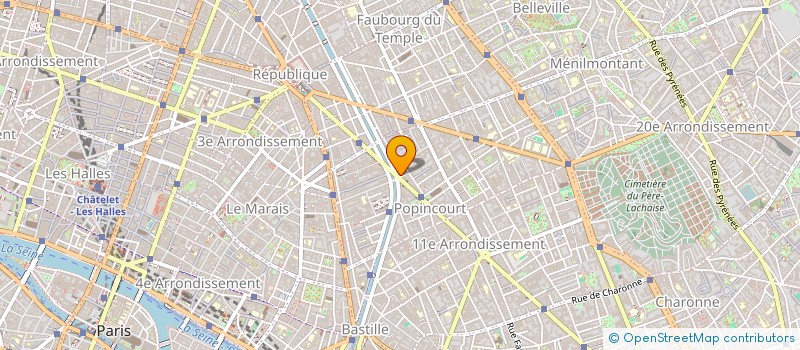 localisation de l'entreprise ULTRAMARIN SCI  PARIS