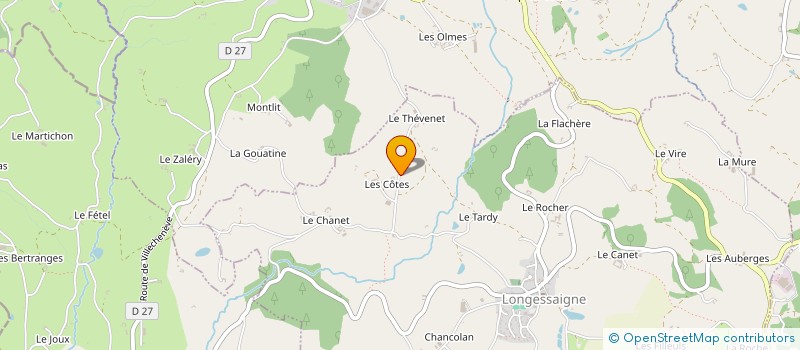 localisation de l'entreprise ULTRAMARINE 1213  LONGESSAIGNE