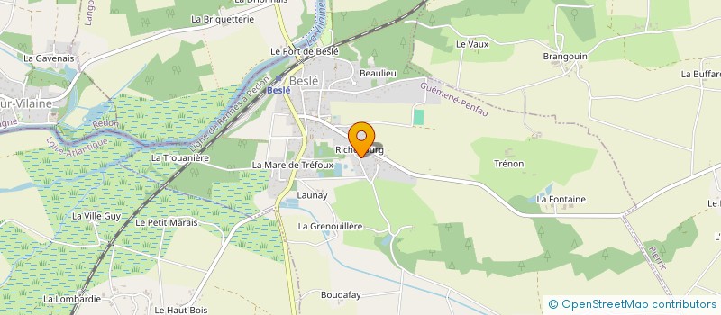 localisation de l'entreprise ULTRAPHONE  GUEMENE-PENFAO