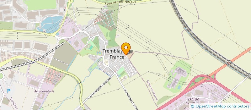 localisation de l'entreprise ULTRAS TRANSPORT  TREMBLAY-EN-FRANCE