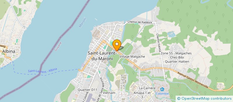 localisation de l'entreprise ULTRASHINE LOC SOHOLANG à SAINT-LAURENT-DU-MARONI
