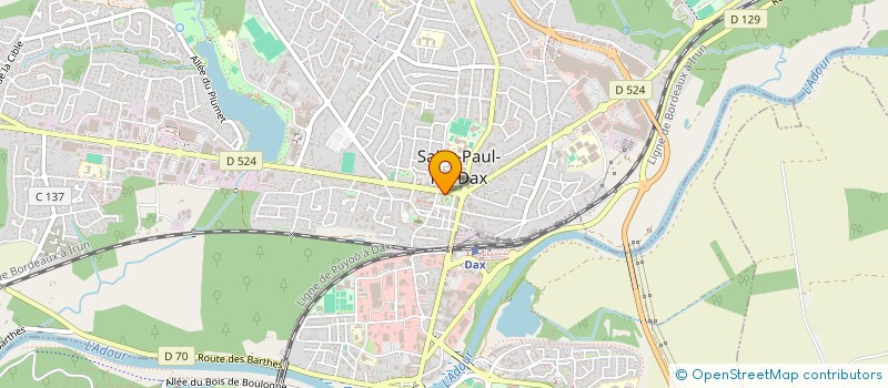 localisation de l'entreprise ULTRASON  SAINT-PAUL-LES-DAX