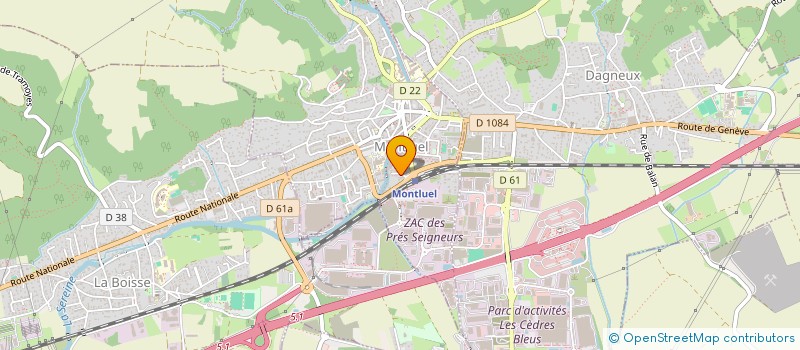 localisation de l'entreprise ULTRASON MONTLUEL - LA COTIERE à MONTLUEL