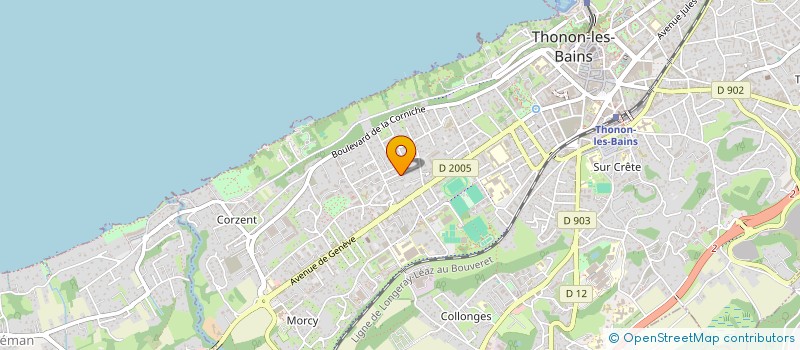 localisation de l'entreprise ULTRASON MUSIQUE à THONON-LES-BAINS