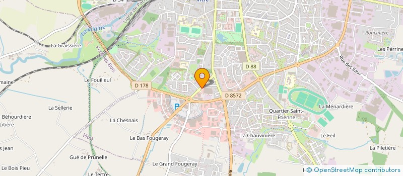 localisation de l'entreprise ULTRATRAIL HOLDING à VITRE