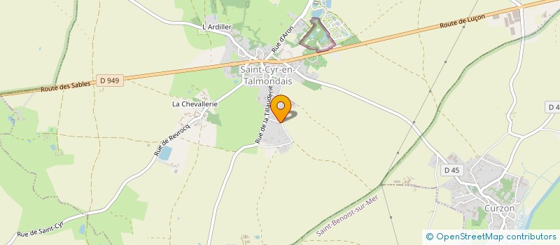 localisation de l'entreprise ULTRAVIOLET  SAINT-CYR-EN-TALMONDAIS