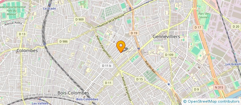 localisation de l'entreprise ULTRAVIOLET CLUB  ASNIERES-SUR-SEINE