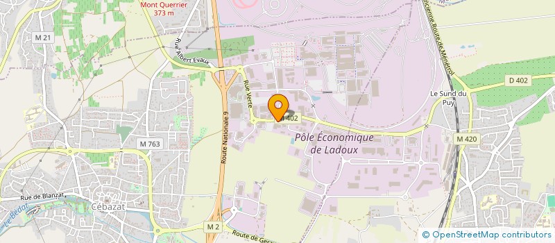localisation de l'entreprise ULTRAWATT  CEBAZAT