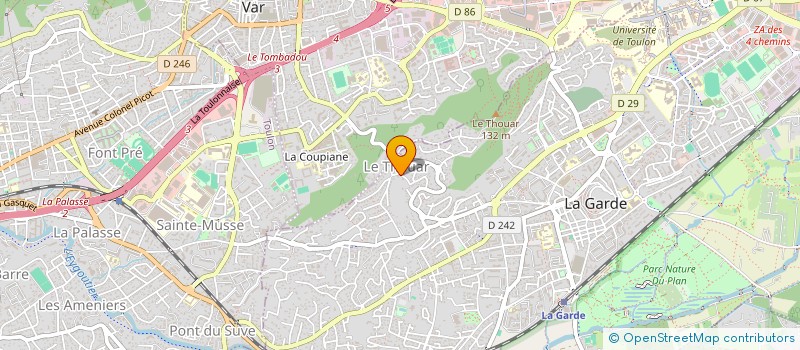 localisation de l'entreprise ULTREIA  LA GARDE