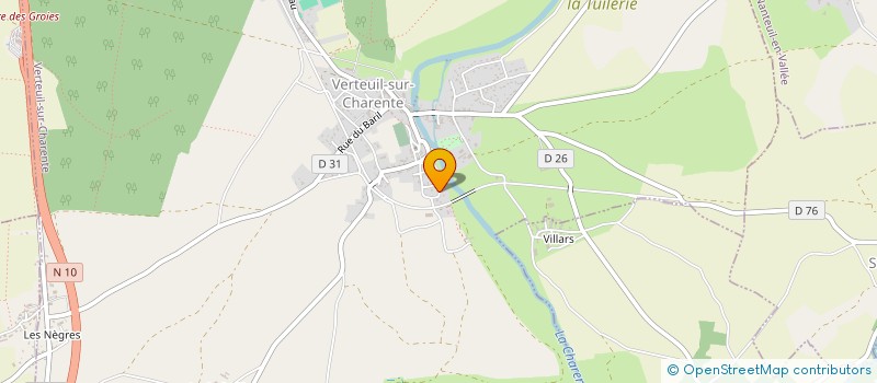 localisation de l'entreprise ULTREIA à VERTEUIL-SUR-CHARENTE