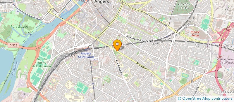 localisation de l'entreprise ULTREIA à ANGERS