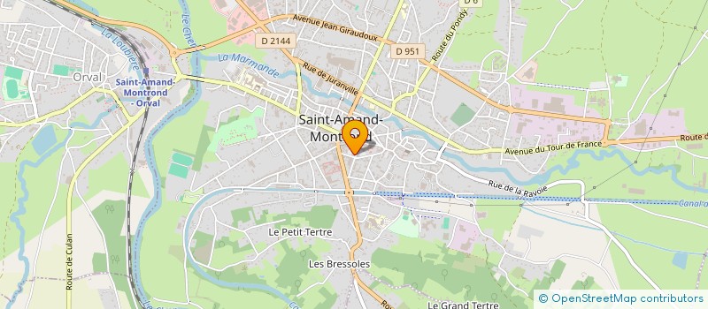 localisation de l'entreprise ULTREIA IMMOBILIER  SAINT-AMAND-MONTROND