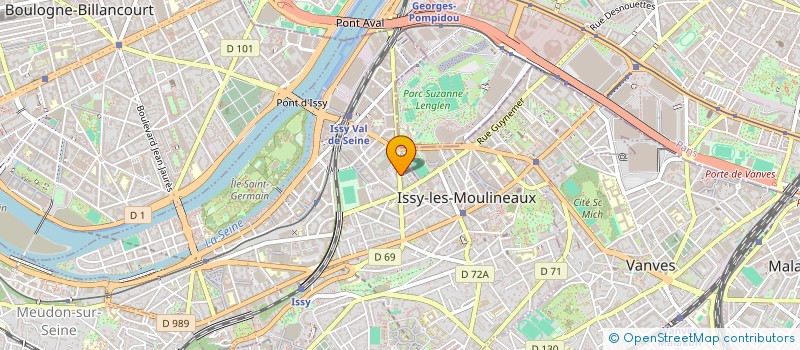 localisation de l'entreprise ULTREIA-MUSIQUES MEDIEVALES à ISSY-LES-MOULINEAUX