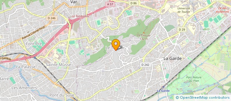 localisation de l'entreprise ULTREIA WILDLIFE - UWL -  LA GARDE
