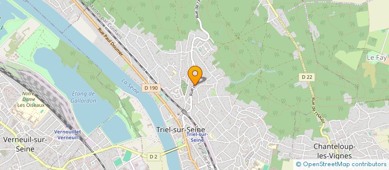 localisation de l'entreprise ULUMINE à TRIEL-SUR-SEINE