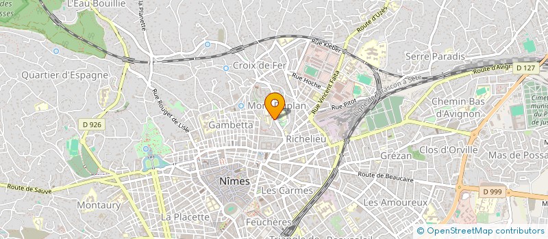 localisation de l'entreprise ULURU  NIMES