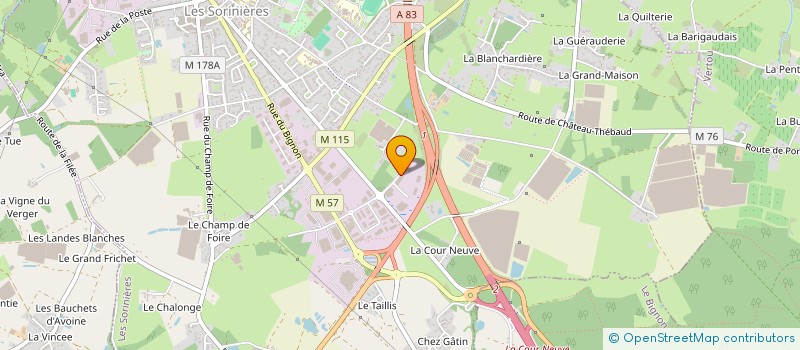 localisation de l'entreprise ULUSABA à LES SORINIERES
